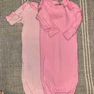 SOAS cotton pink baby gowns